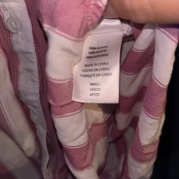 RAILS - Arlo Shirt Cali Stripe - Pink - Size Small - Picture 5 of 7